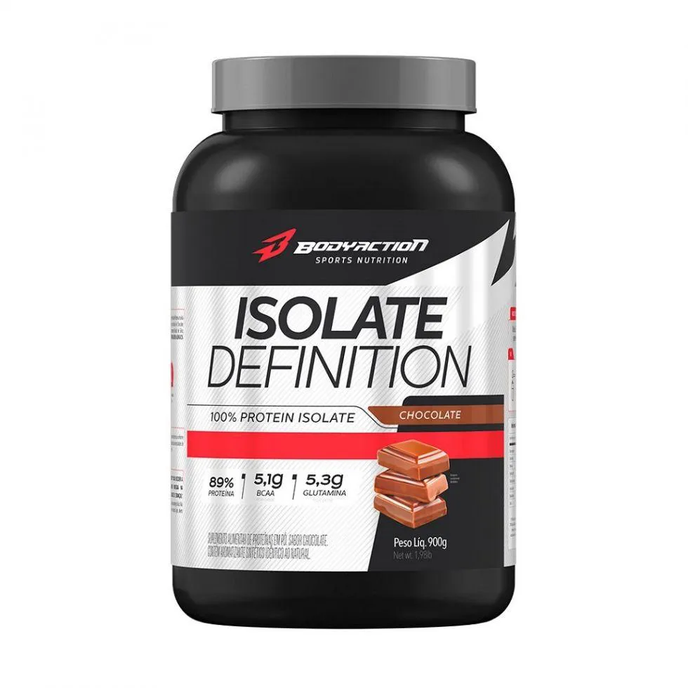 Proteína Isolada em Pó Body Action Isolate Definition Chocolate 900g