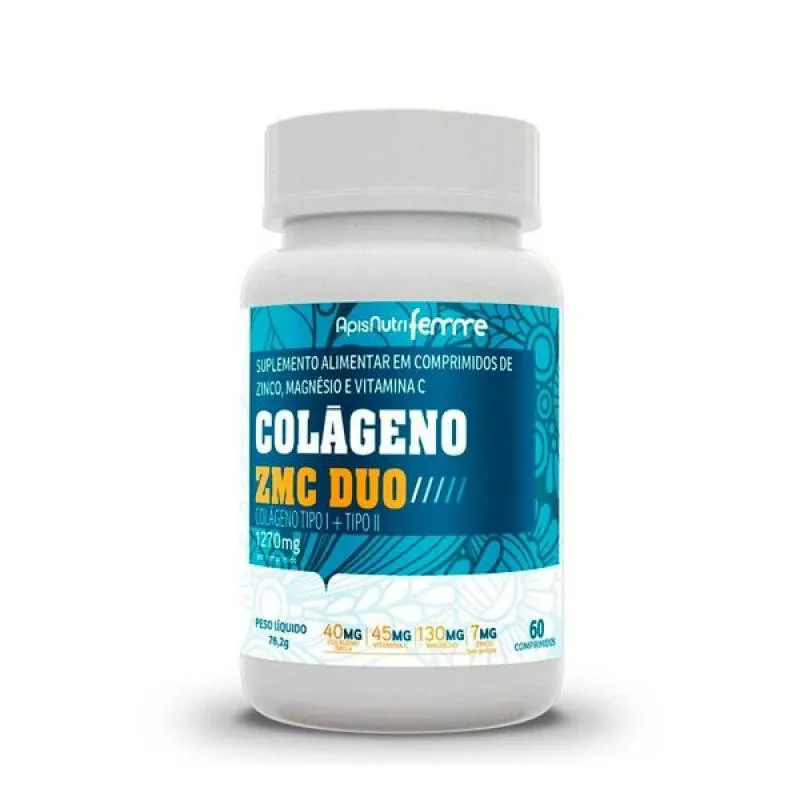Colágeno Zmc Duo Tipo I + Tipo Ii - 1270mg (60 Cápsulas) - Padrão: Único