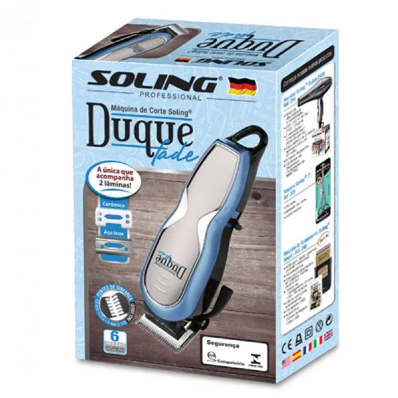Máquina de Corte Soling Duque Taper Cordless White Bivolt
