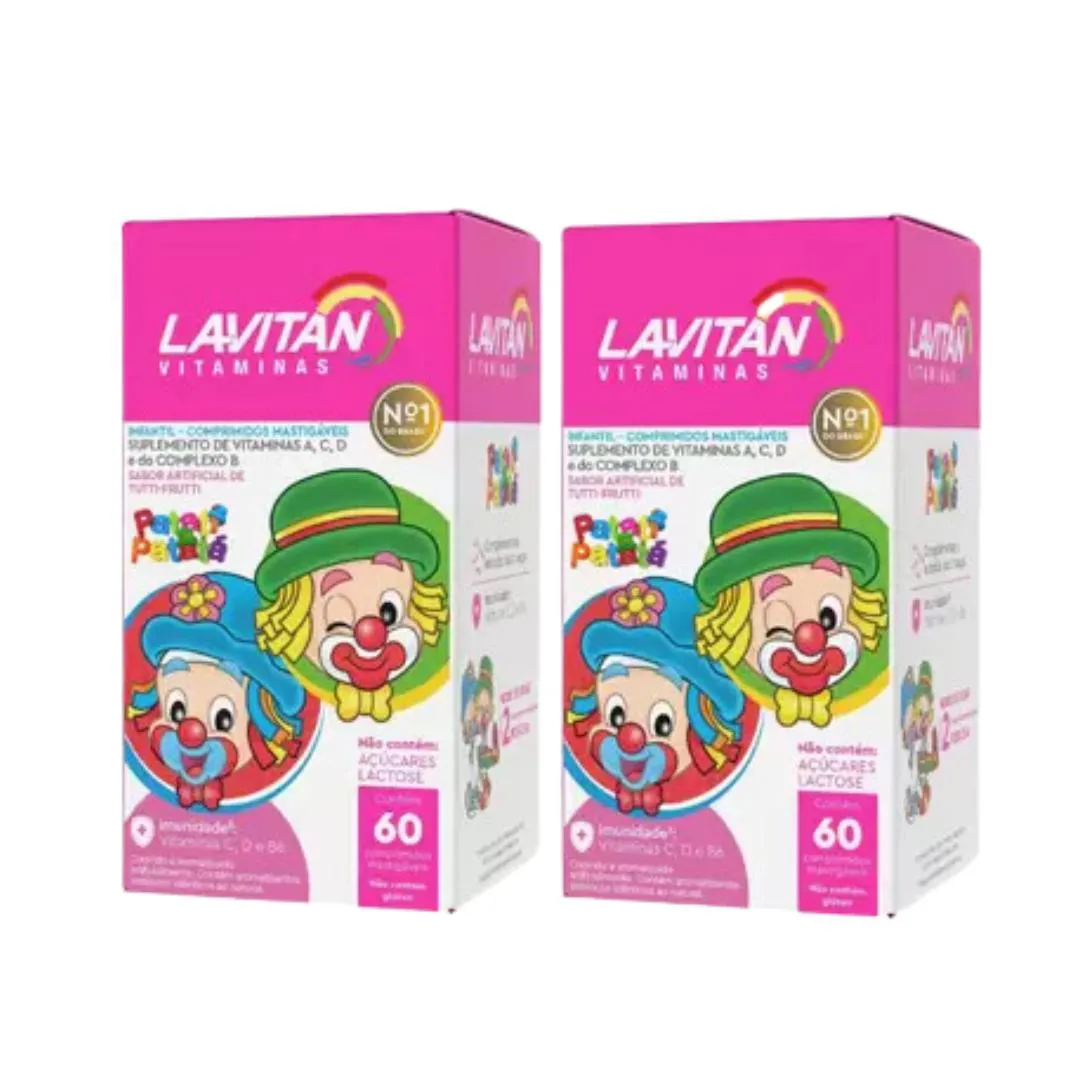 Kit C2 Suplemento Infantil Tutti Frutti C60 – Lavitan