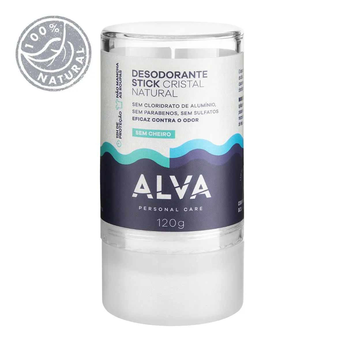 Desodorante Natural Pedra Cristal Alva Alemanha Kit (5 Unid)