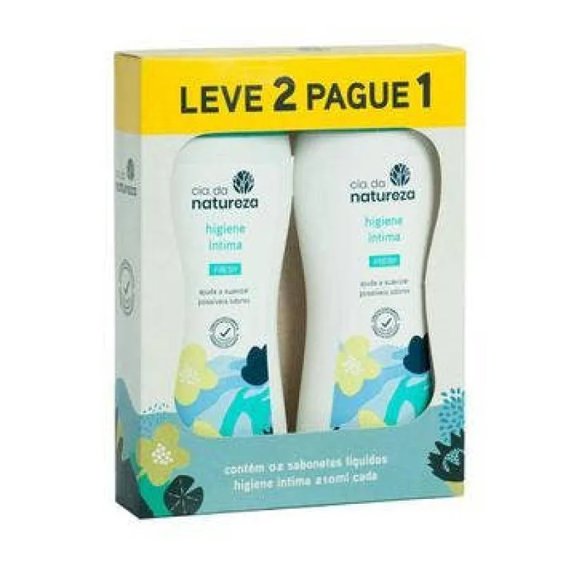 Sabonete Íntimo Cia da Natureza Fresh Lv2 Pg1 210ml