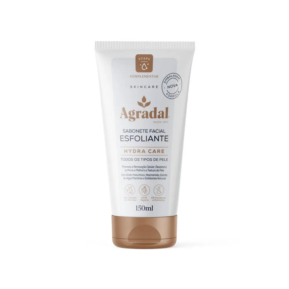 Sabonete Esfoliante Facial Agradal Hydra Care 150ml