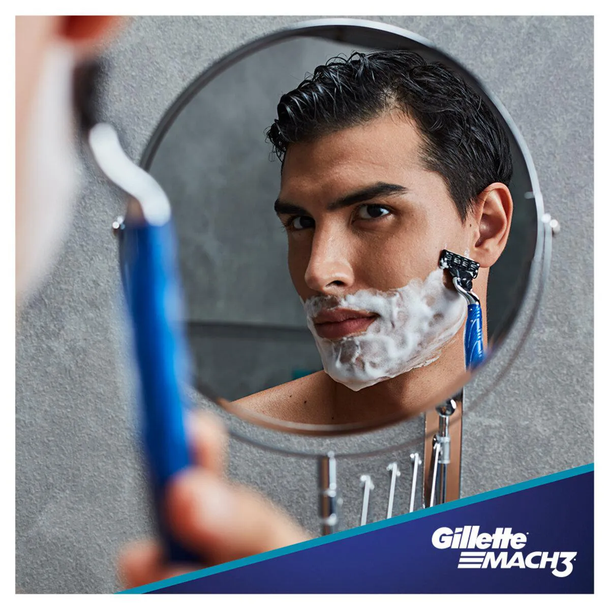 Aparelho de Barbear Gillette Mach3 Acqua Grip + 1 cartucho