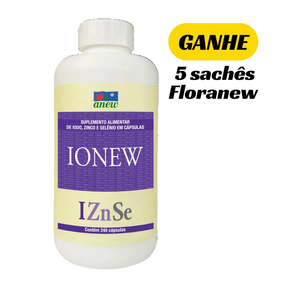 Ionew Anew 240 cápsulas + 5 Sachês Floranew