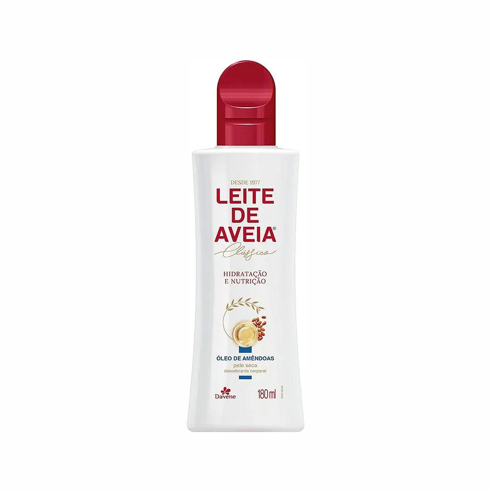 Loção Hidratante Leite de Aveia Davene Amêndoas 180ml