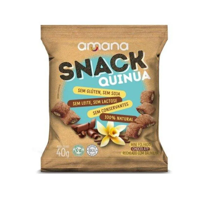 Snack Amana Chocolate com Baunilha de 40g