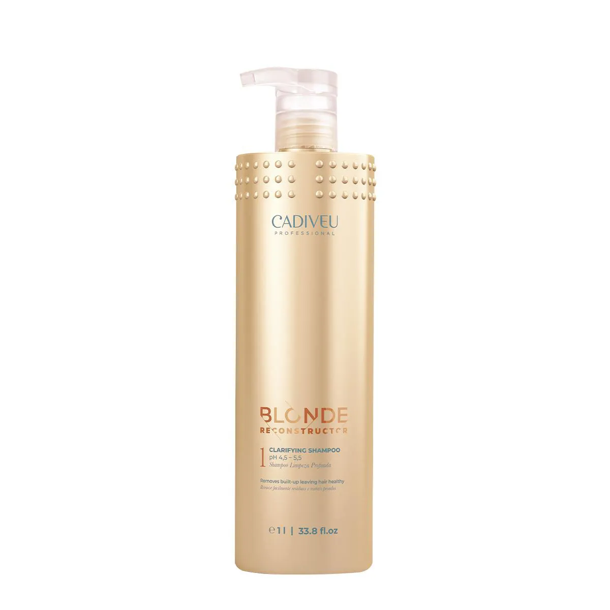Shampoo Cadiveu Professional Blonde Reconstructor Clarifying Remoção de Metais Pesados 1l
