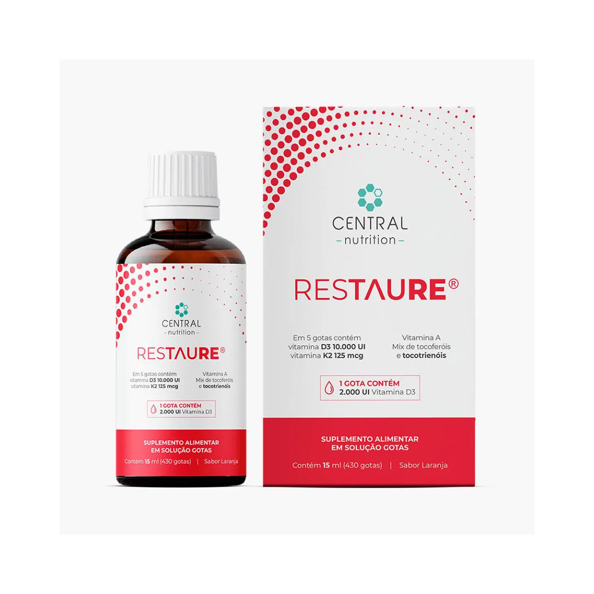 Restaure 430 Gotas Vitaminas A  D E E K Central  Nutrition