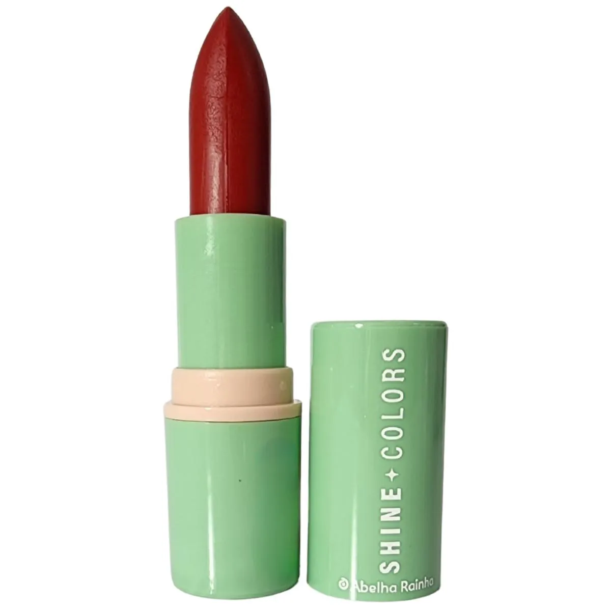 Batom Brilho E Sabor Cereja Fps 15 Shine Colors Abelha Rainha 3,7g