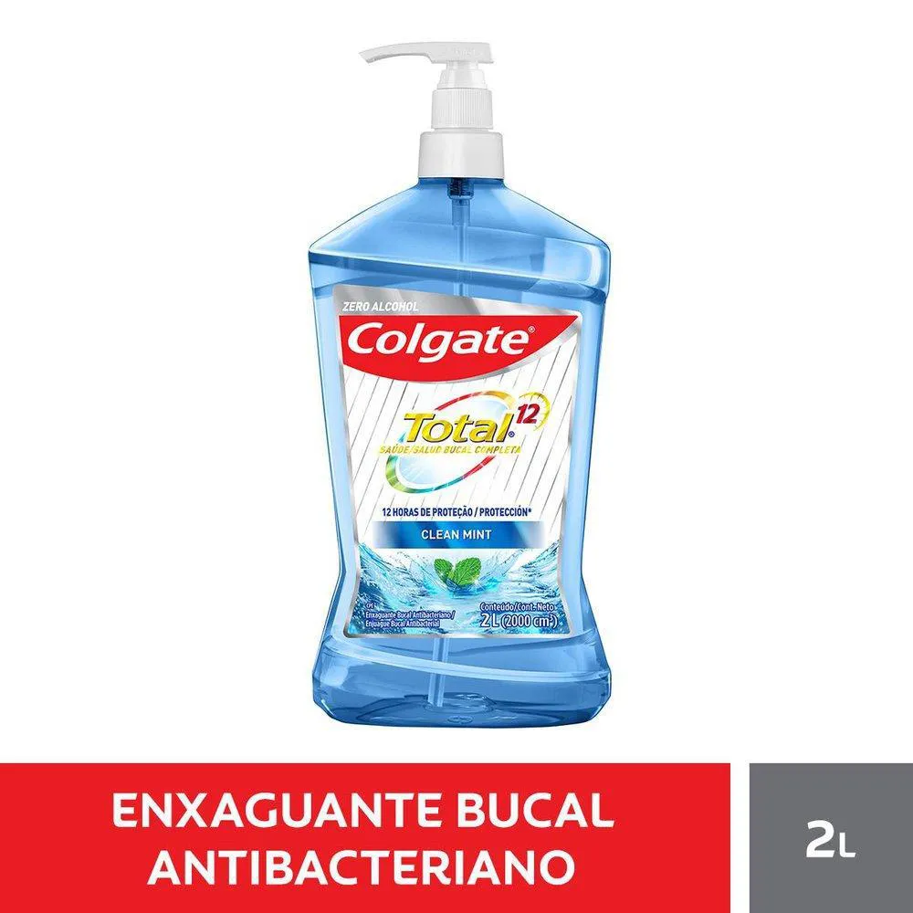 Enxaguante Bucal Colgate Total 12 Clean Mint 2L