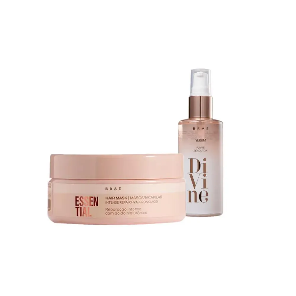 Kit Braé Essential Máscara e Divine Óleo (2 Produtos)