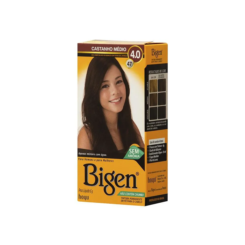 Tonalizante Bigen 4.0 Castanho Médio