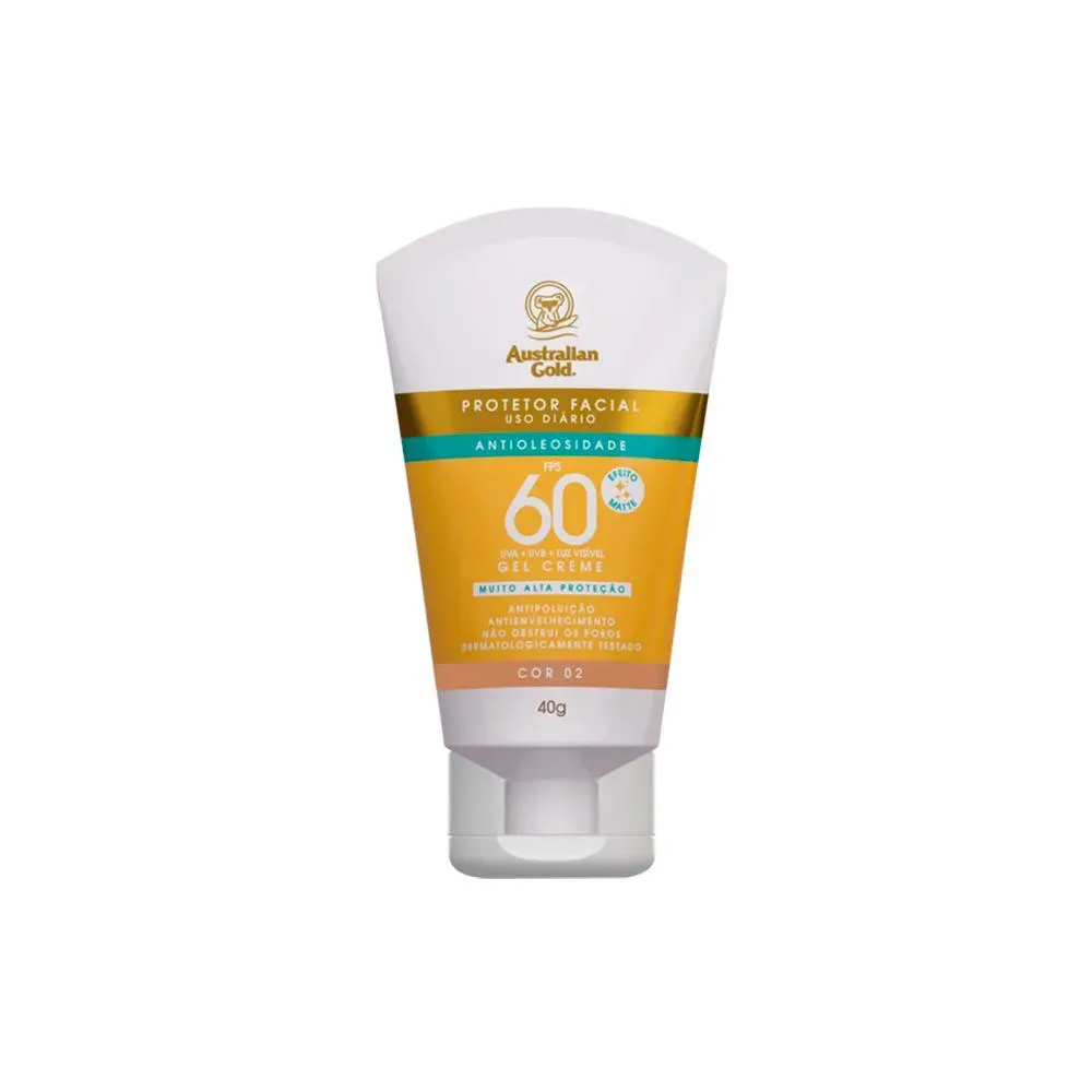Australian Gold Protetor Solar Facial Matte Fps60 Cor 02 40g