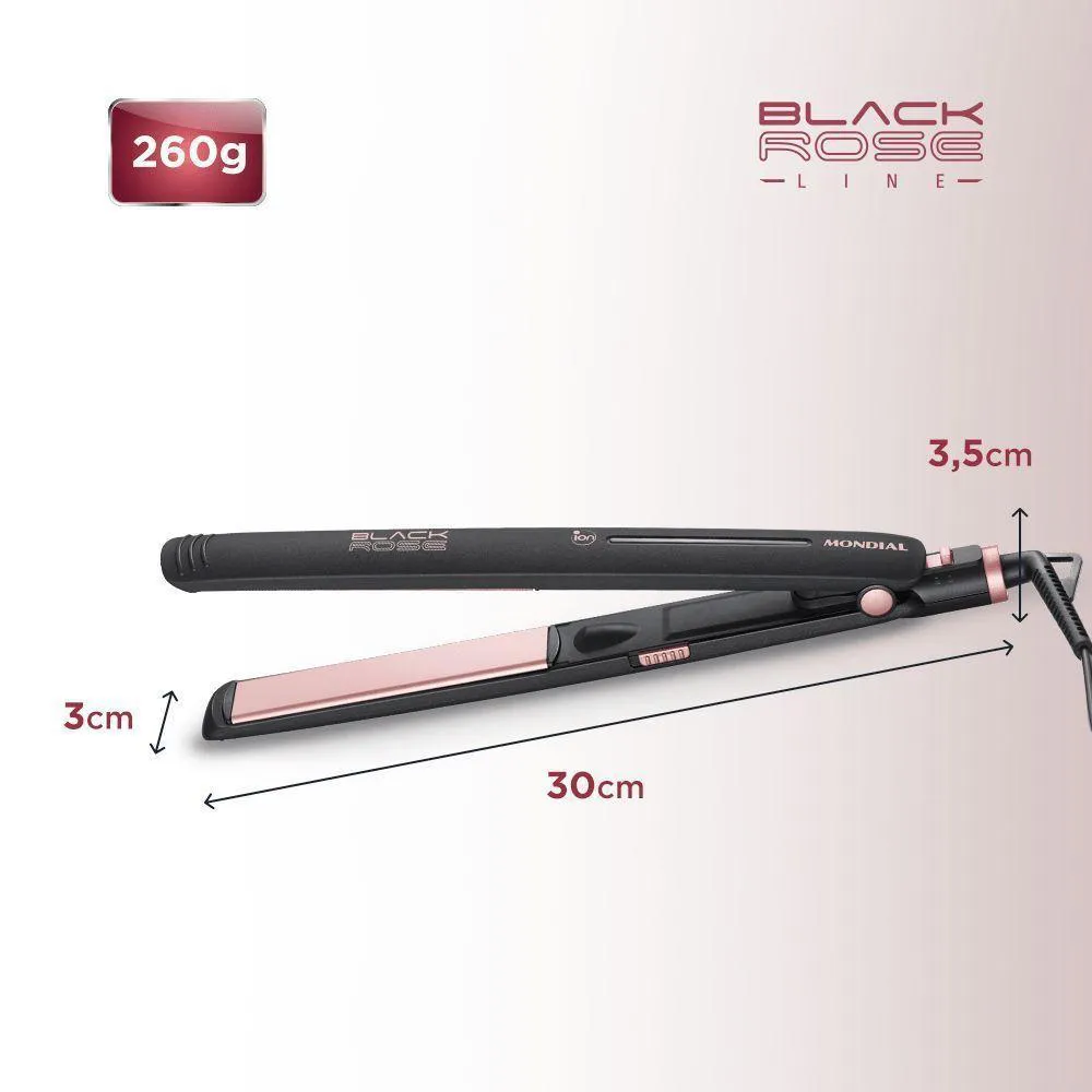 Prancha Alisadora Black Rose P-27 Biv