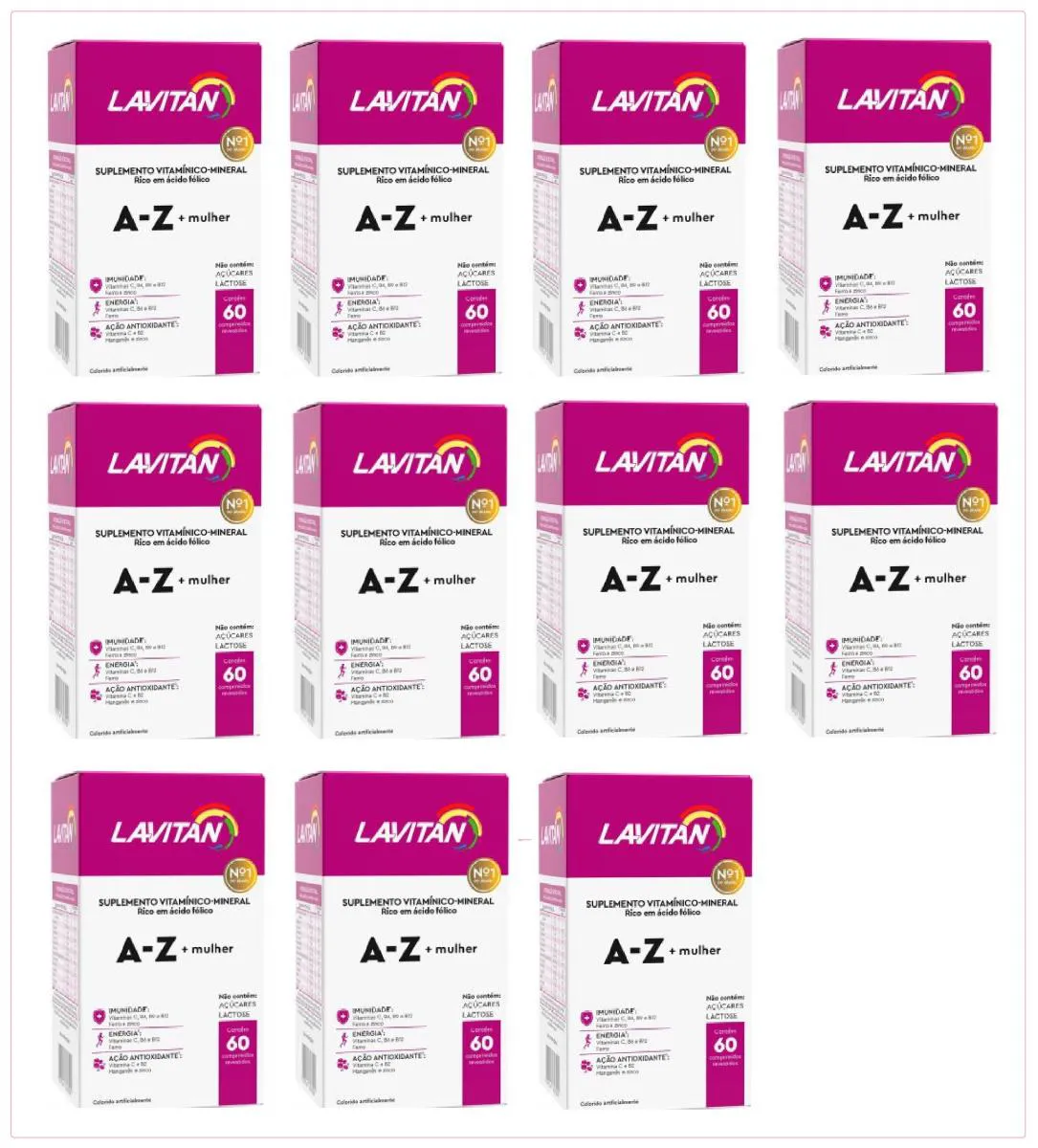 Kit 11 Lavitan A-z Mulher Suplemento com 60 Capsulas - Cimed