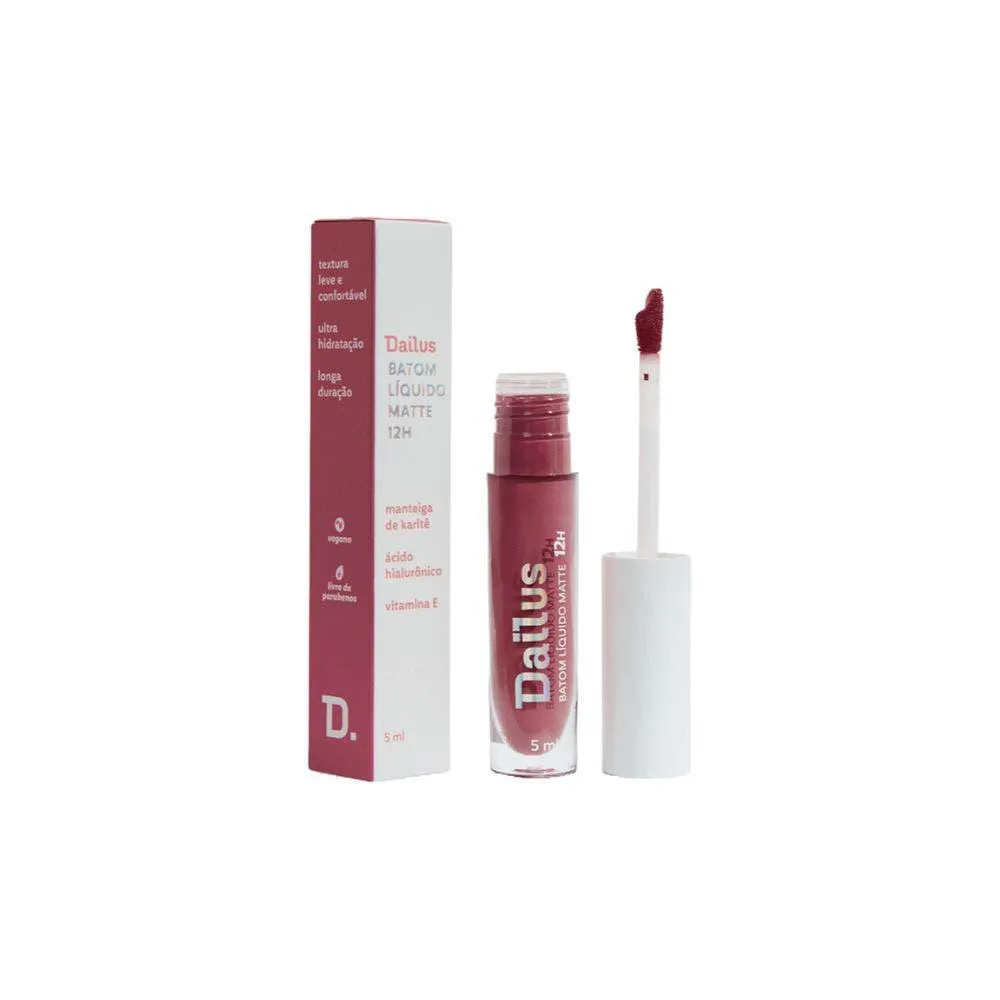 Batom Líquido Dailus Matte 12h Rosé
