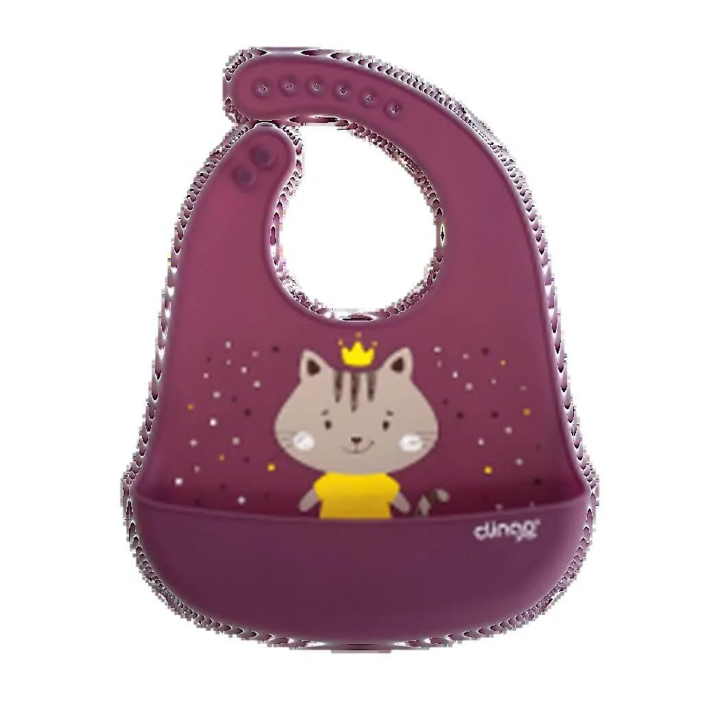 Babador Silicone com Bolso Coletor Milky - Clingo