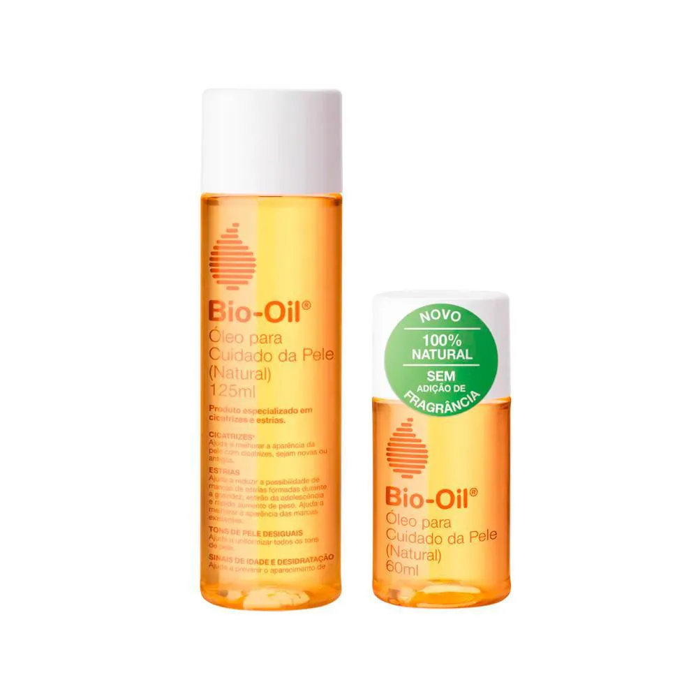 Kit Bio-oil Cicatrizante - Óleo Corporal Natural 60ml E Óleo Corporal Natural 125ml