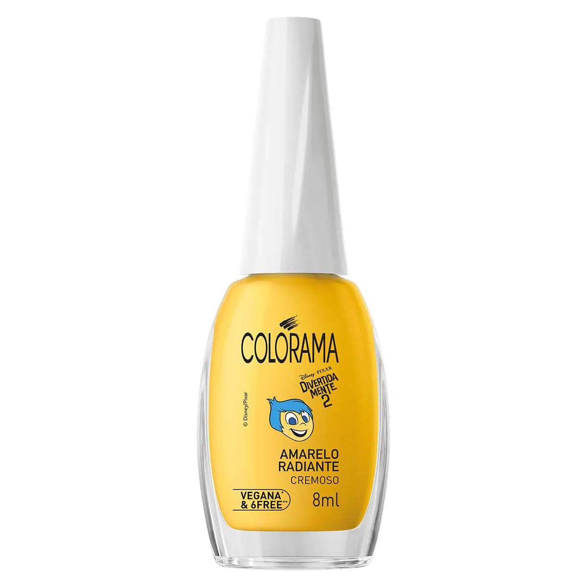 Esmalte Cremoso Colorama Divertidamente 8ml - Amarelo Radiante