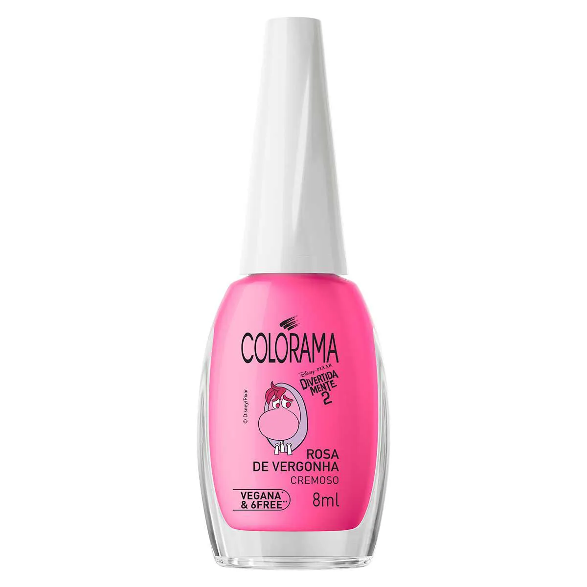 Esmalte Cremoso Colorama Divertidamente 8ml - Rosa de Vergonha