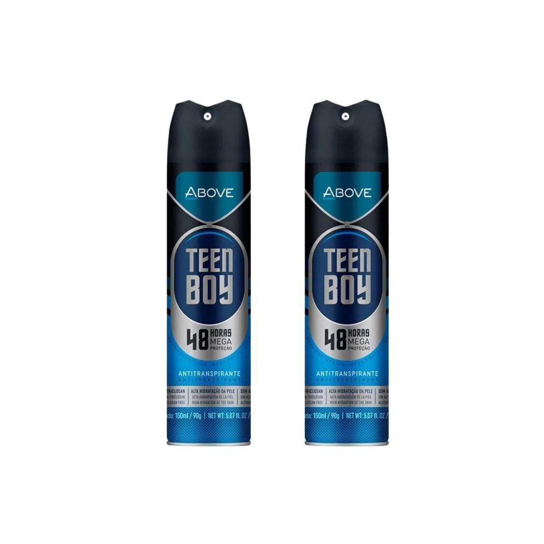 Desodorante Aero Above 150ml Masc Teen Boy - Kit C/ 2un