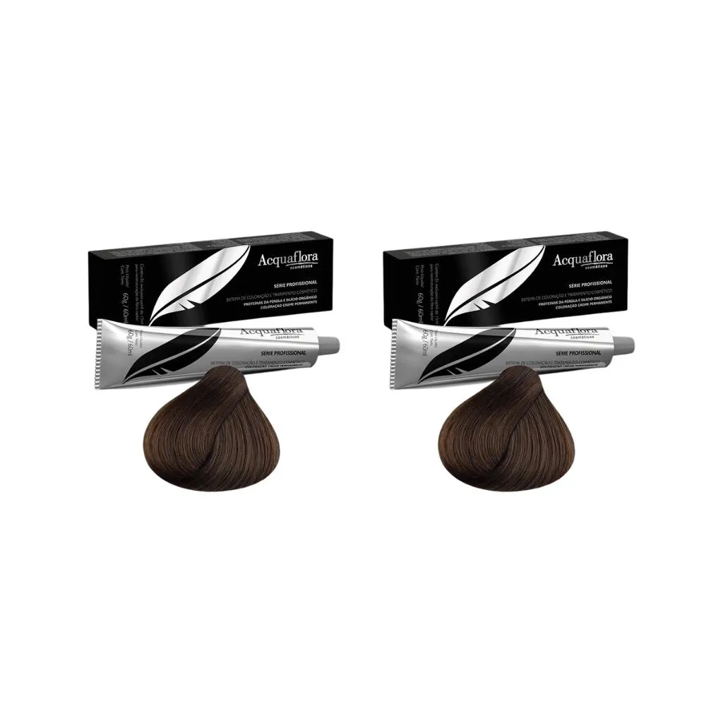 Coloraçao Acquaflora Perm 5.1 Cast Claro Acinz 60g - Kit C / 2un