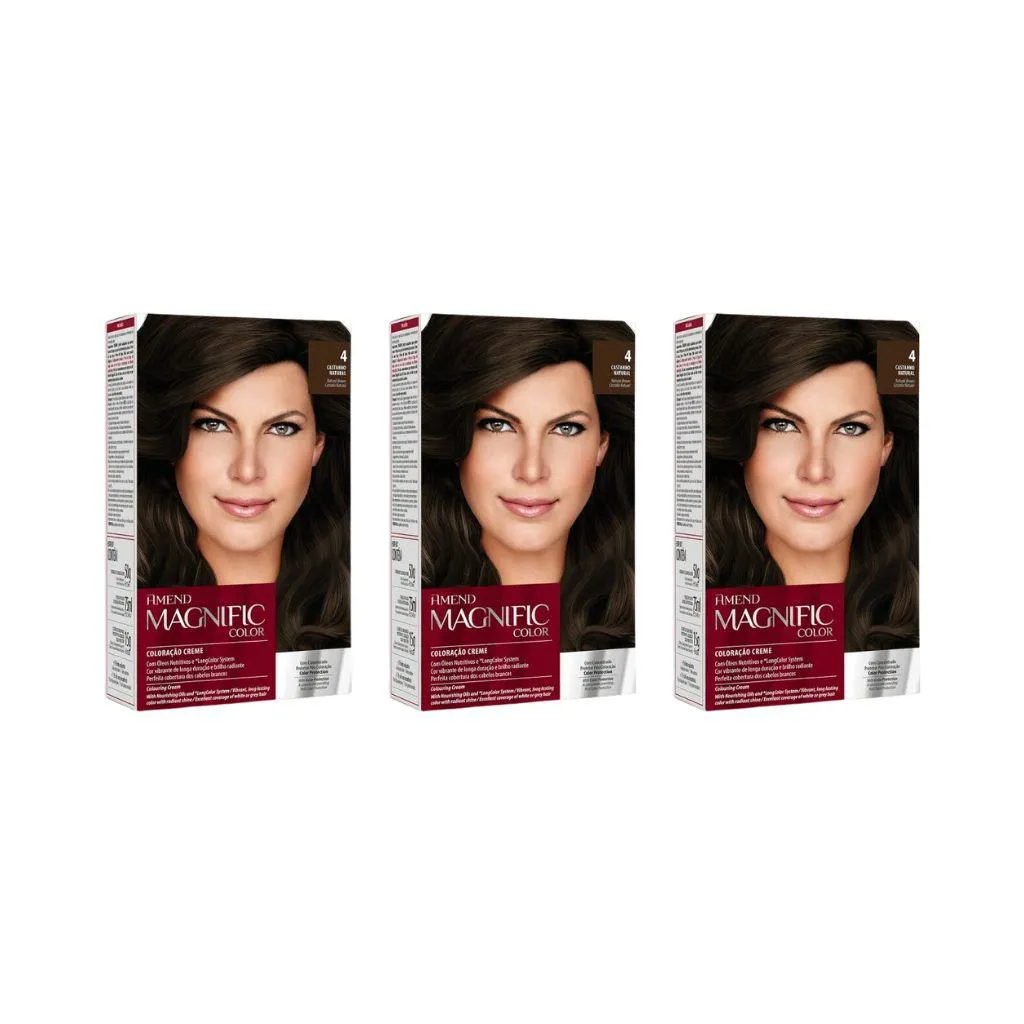 Coloraçao Amend Magnific Cr Perm 4.0 Cast Natural - Kit C / 3un