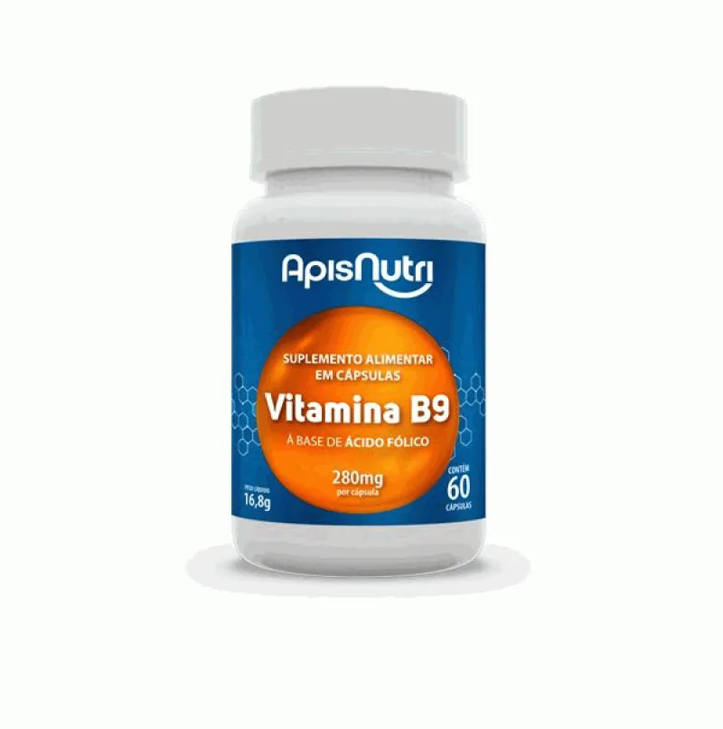 Vitamina B9 - 1281mcg (60 cápsulas) - Padrão: Único