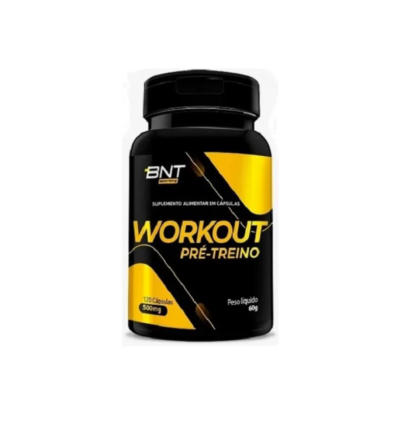 Workout Pré-treino C/ Mix Energético 500mg (120caps) - Padrão: Único
