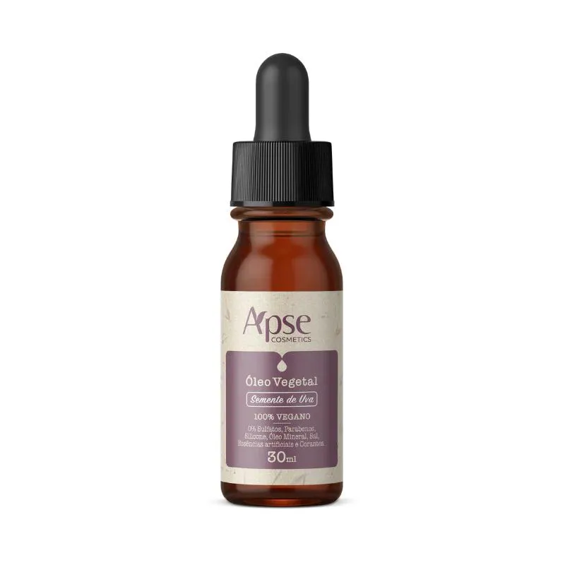 Óleo Vegetal de Semente de Uva 30Ml - Apse