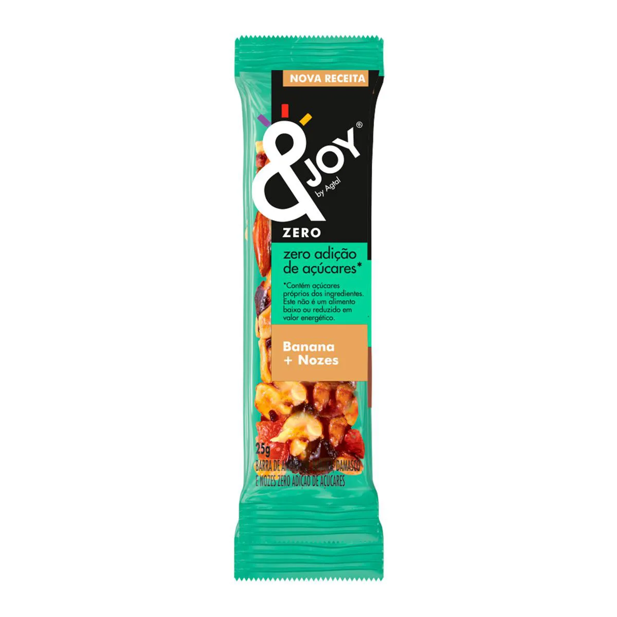 Barra de Nuts &Joy Nuts by Agtal Banana + Nozes Zero Açúcar 25g