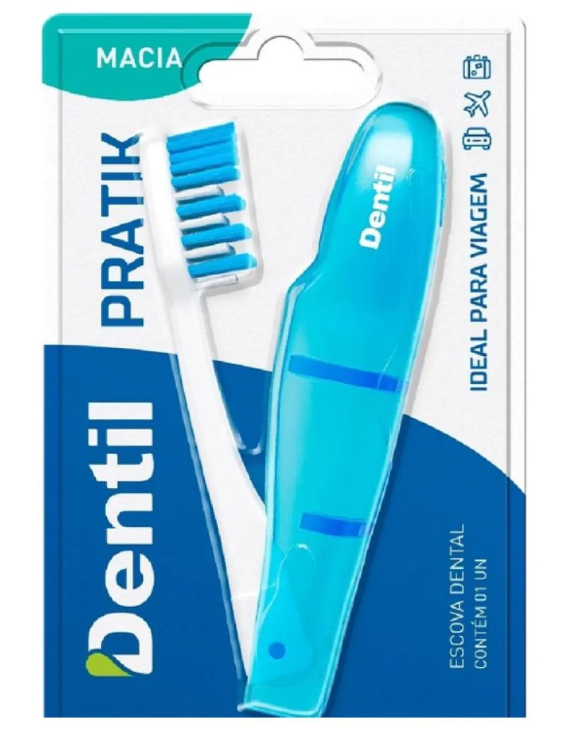 Escova de Dente Adulto Macia Pratik Dentil 1 Uni