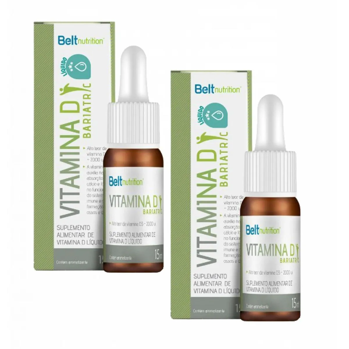 2x Vitamina D3 Belt Bariatric- 15 Ml- 2.000ui Cada 2 Gotas