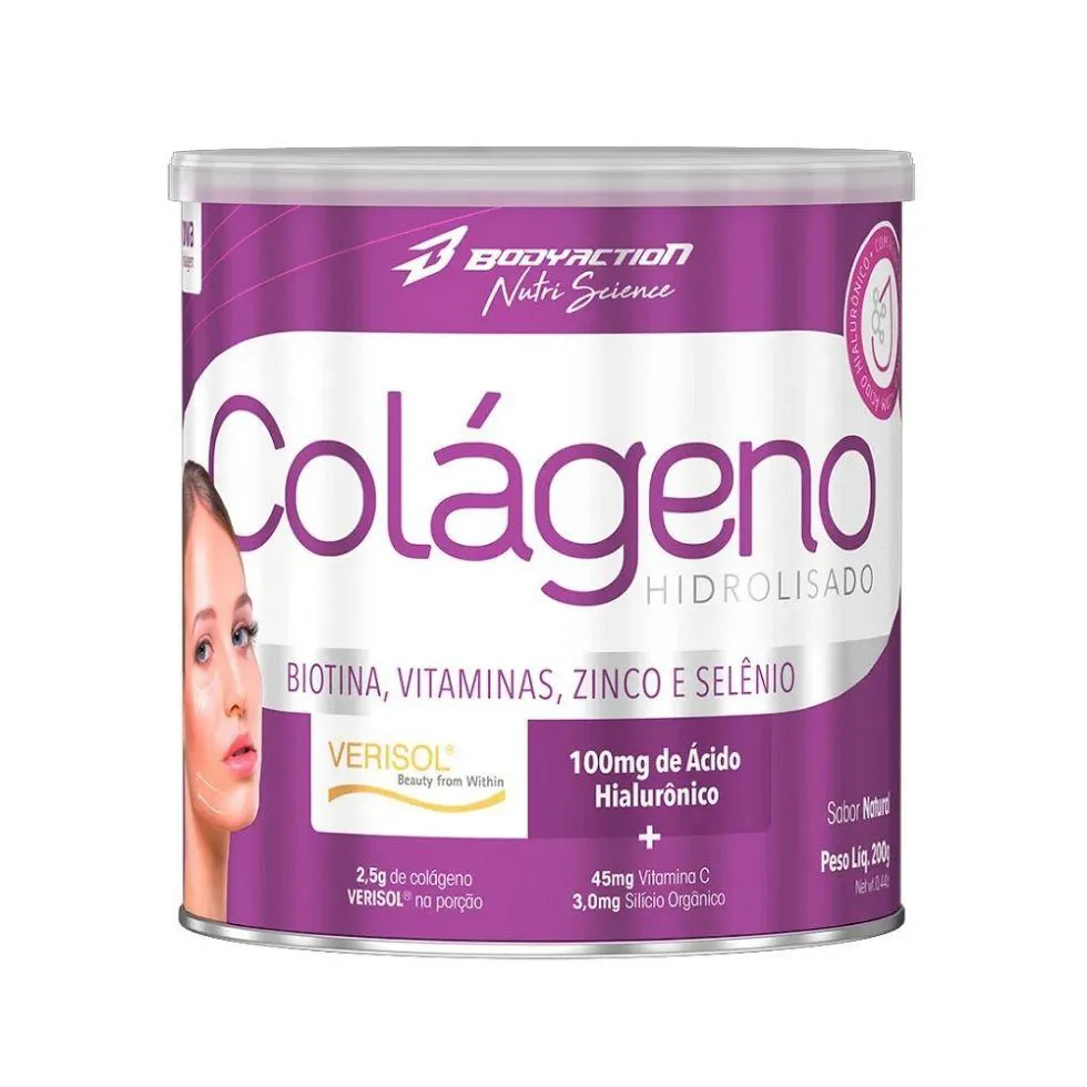 Colágeno Verisol C/ Ácido Hialurônico (200g) - Nova Embalagem - Sabor: Natural
