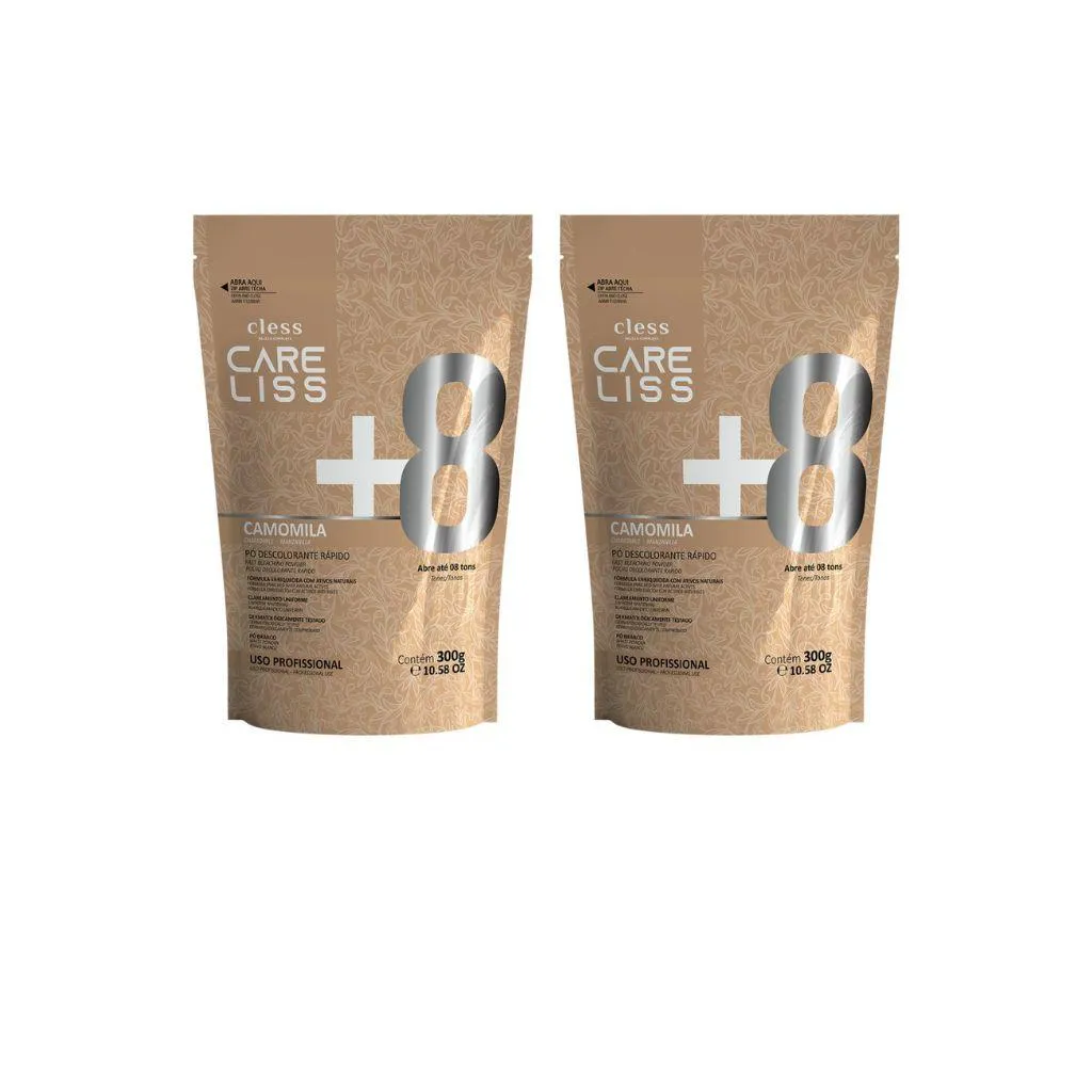 Po Descolorante Care Liss Camomila 300g - Kit 2un