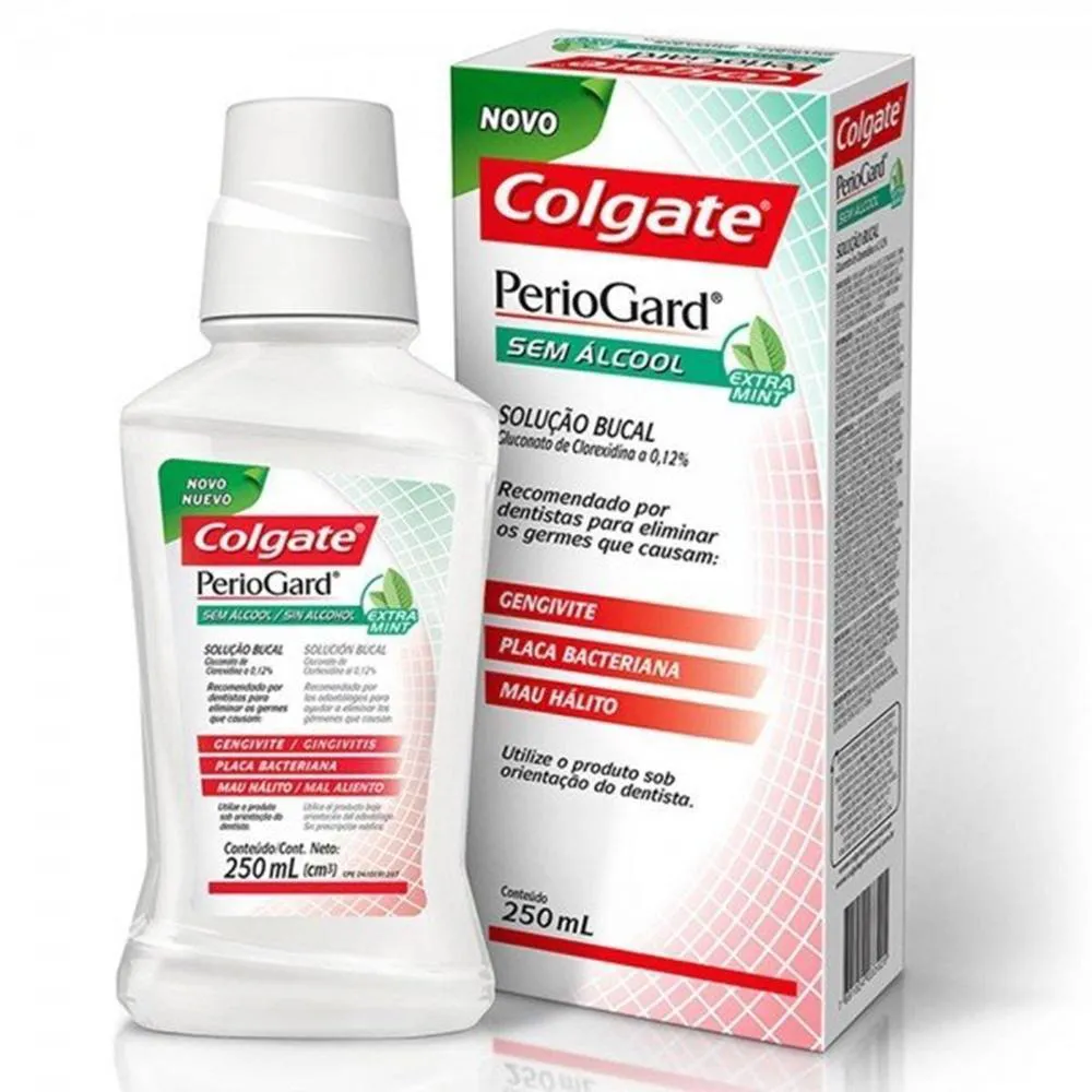 Periogard Solucao Bucal Extra Mint 250ml sem Alcool