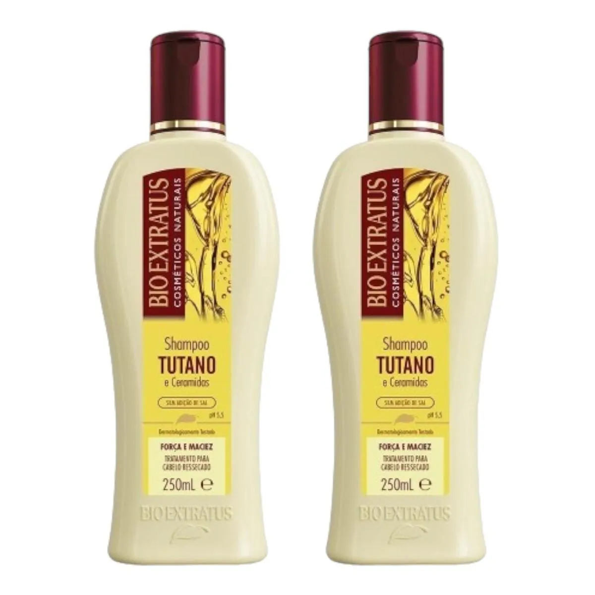 Kit 2 Shampoo Limpeza Suave Tutano 250 Ml Bio Extratus