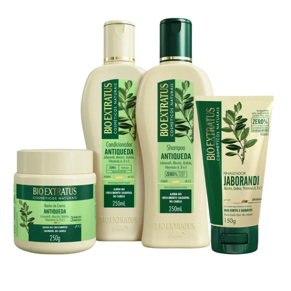 Kit Bio Extratus Jaborandi Sh Cond Máscara 250 Finalizador