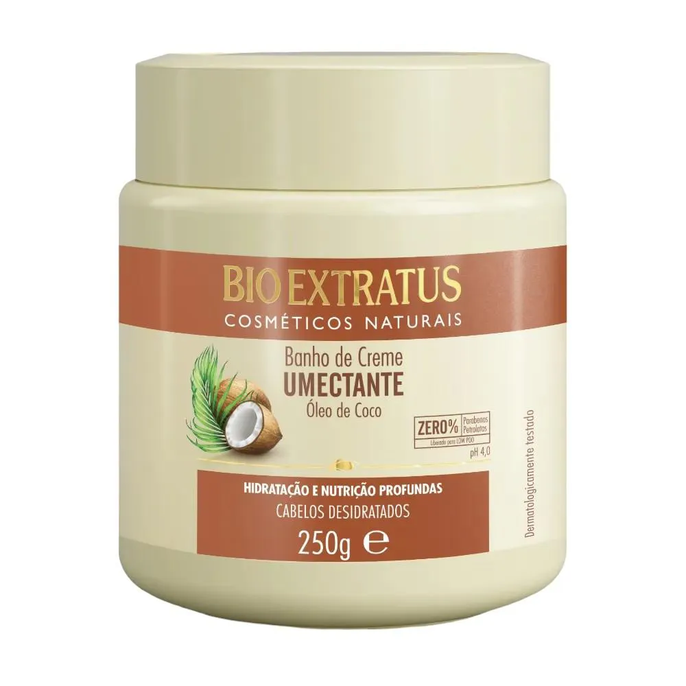 Banho de Creme Cabelos Desidratados Umectante 250 Ml Bio Extratus