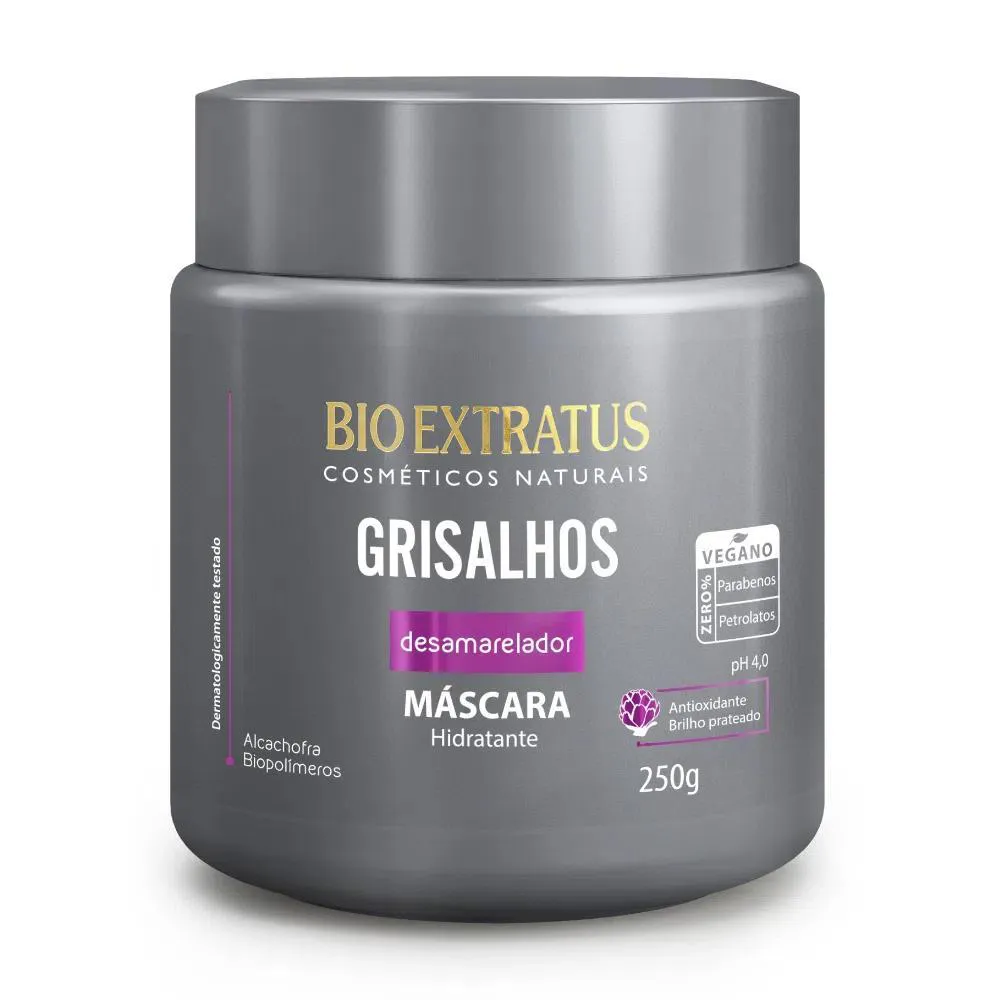Mascara Cabelos Grisalhos 250Gr Bio Extratus