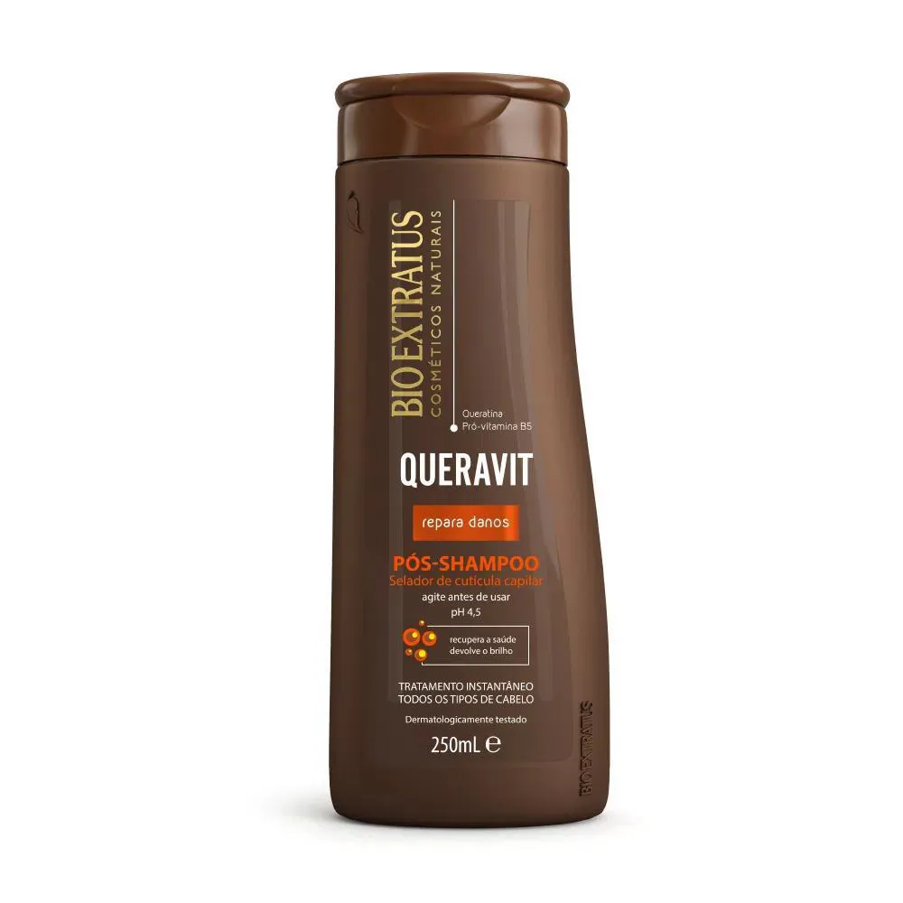 Pós Shampoo Selador de Cutícula Capilar Queravit 250 Ml Bio Extratus