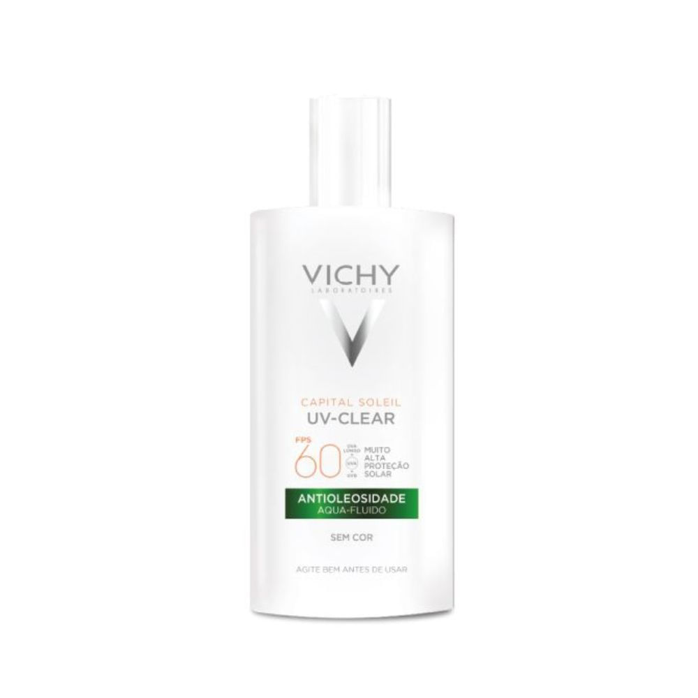 Protetor Solar Facial Vichy Capital Soleil UV-Clear FPS60 Antioleosidade Sem Cor 40g