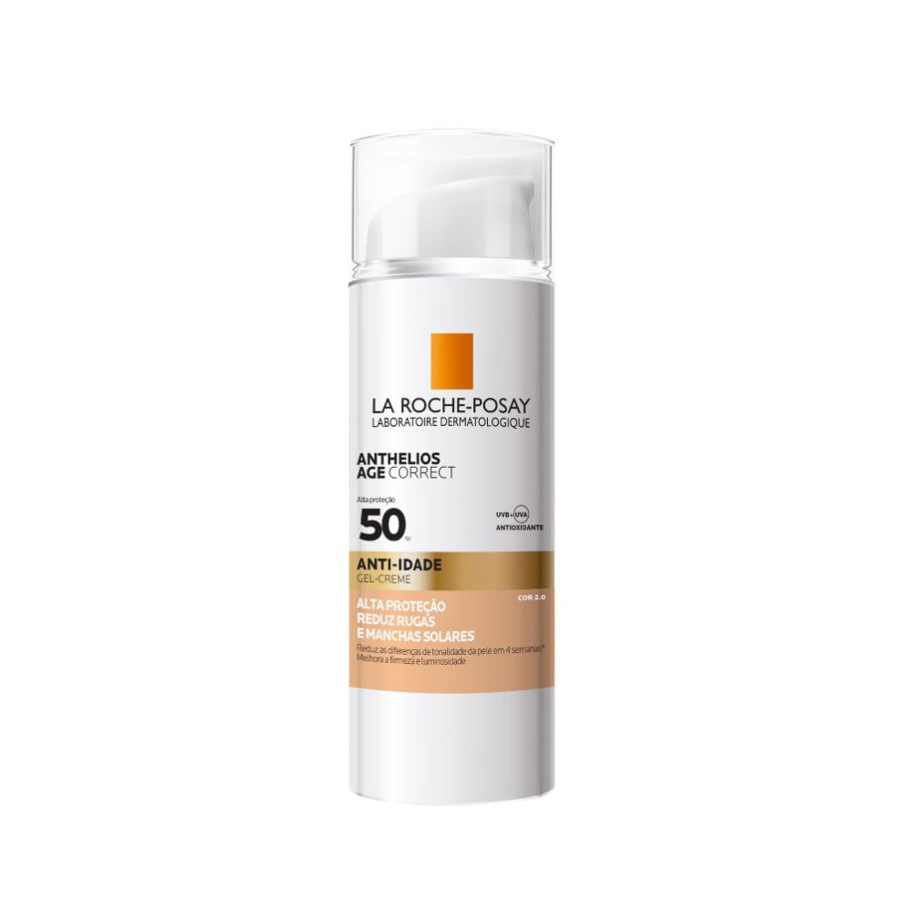 Protetor Solar Facial La Roche-Posay Anthelios Age Correct Anti-idade FPS50 Gel Creme Cor 2.0 50g