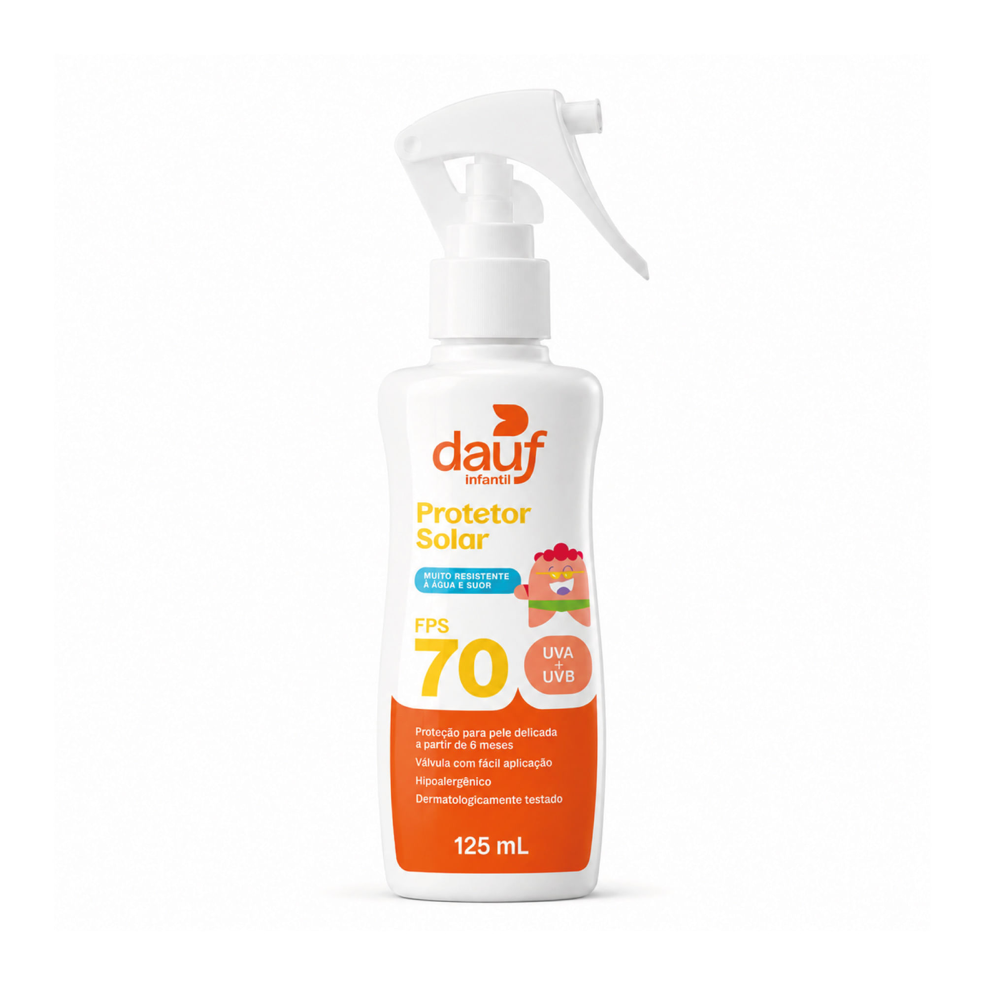 Protetor Solar Dauf Kids Fps70 Spray 125ml