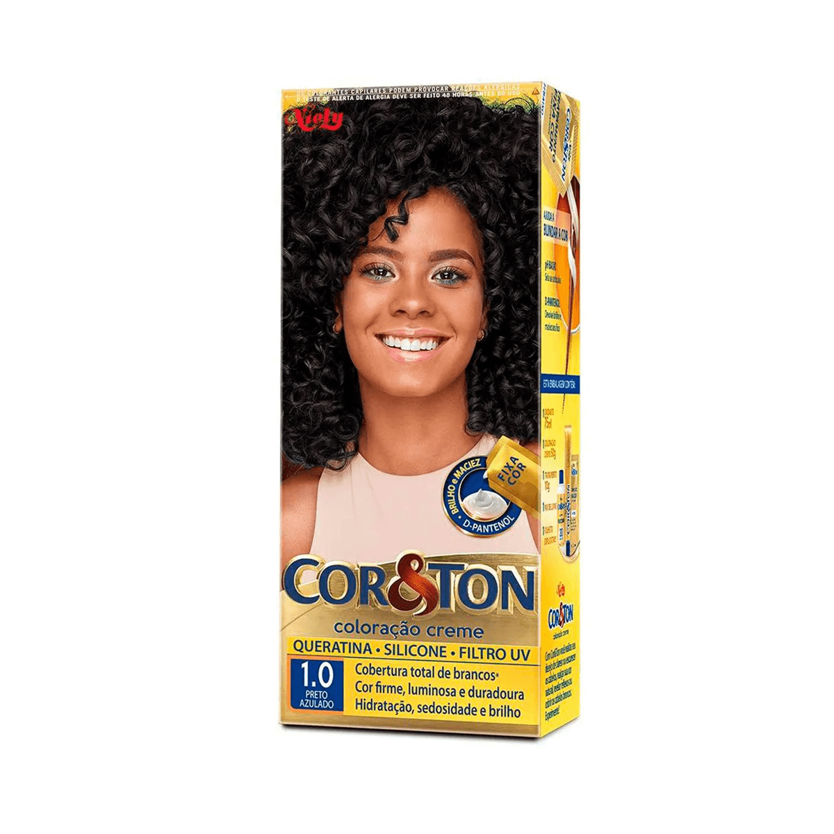 Coloração Niely Cor&Ton Preto Azulado 1.0