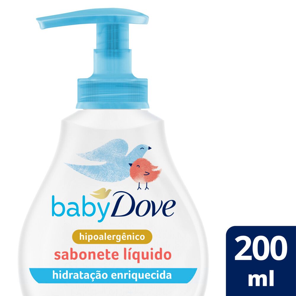 Sabonete Líquido Infantil Baby Dove Hidratação Enriquecida 200ml