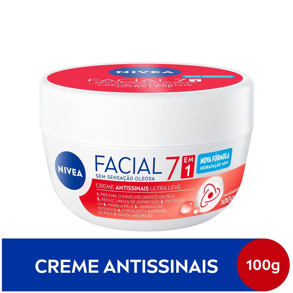 Creme Facial Nivea Antissinais com Vitamina E 100g
