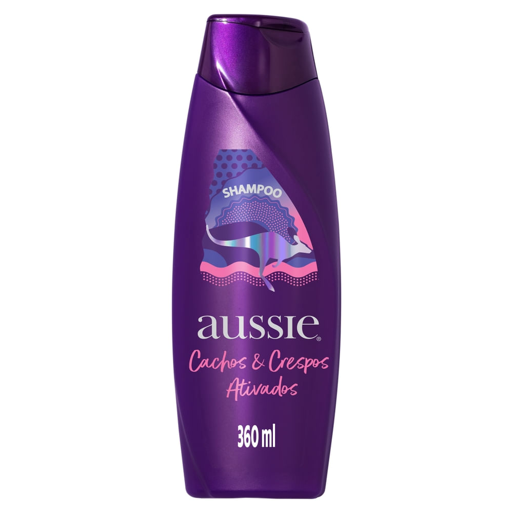 Shampoo Aussie Cachos e Crespos Ativados 360ml