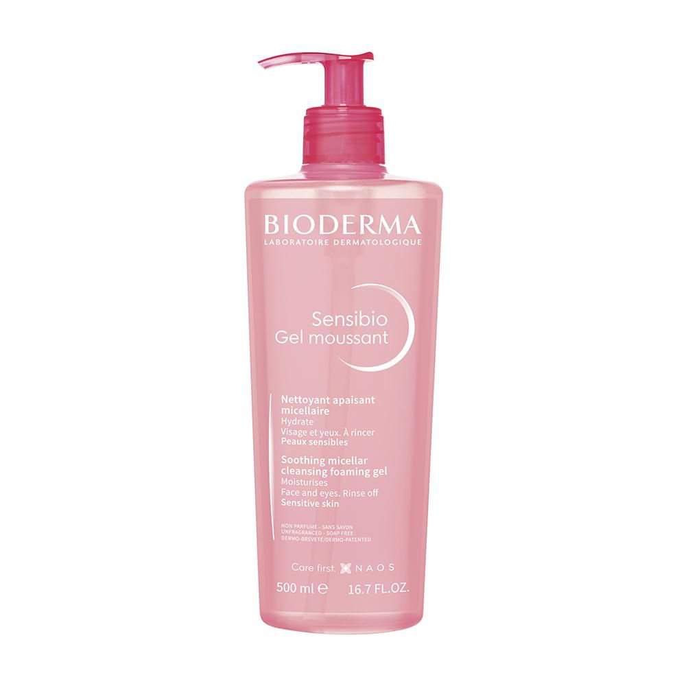 Bioderma Sensibio Gel Moussant Gel de Limpeza Micelar Calmante e Hidratante 500ml